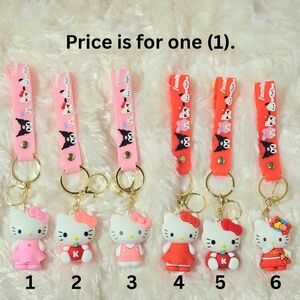 Fashion Hello Kitty Bag Charm/Key Chain, Available in 6 Different Styles